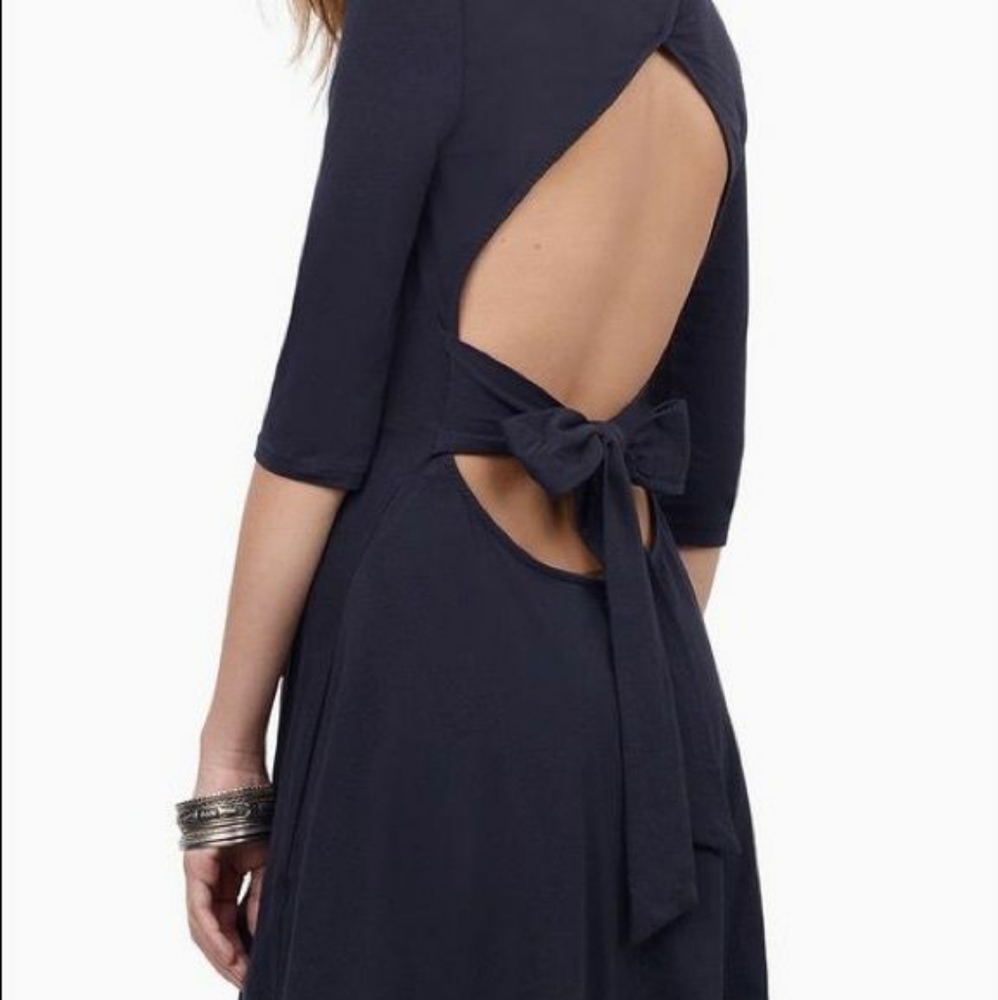 Tobi Bow Back Skater Dress